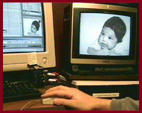 baby pic from computer to tv